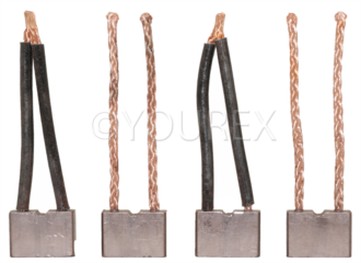 PR75093 - Kolsats, 10x25x17mm - Valeo/Paris-Rhone Ersättning - Kolsatser Startm. / DC mot.