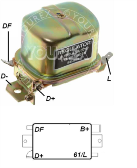 F026 T02 204 - Regulator Likström Mekanisk14V - Bosch Ersättning - Regulatorer