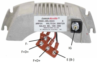 MO 8RL 3007 - Regulator 24V Motorola 105-396 - Motorola USA / Prestolite Ers - Regulatorer