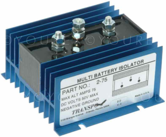  - Batteri Isolator 70A, 3 term. - Universella delar gen. katalog - Batteriisolator/Överspän.skydd