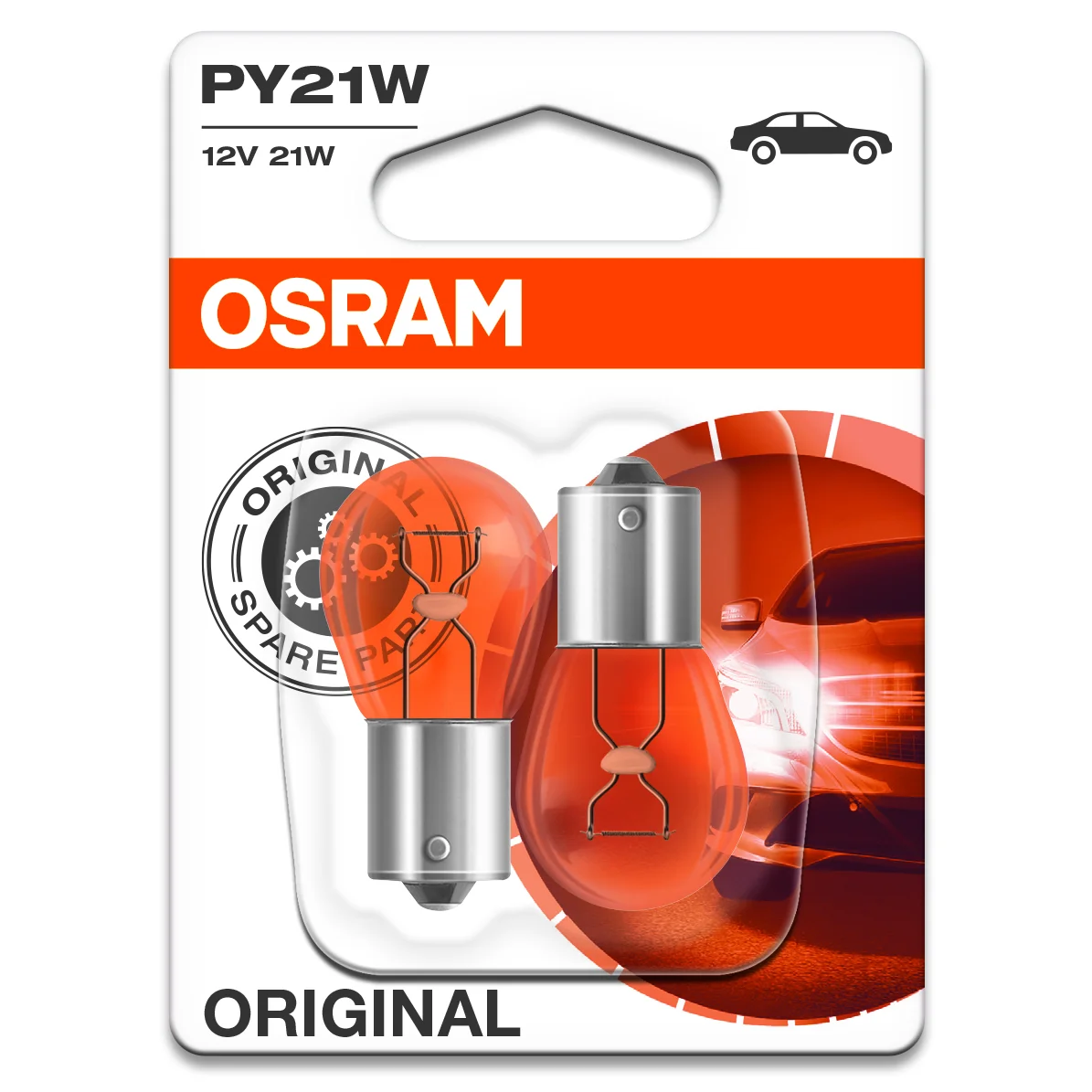 PY21W 12V Lampa Gul Osram 2pac