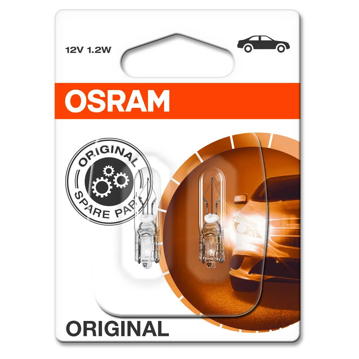 Lampa W2W,1.2W 12V Osram 2pack