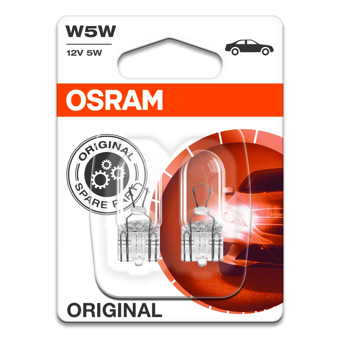 W5W 12V Glödlampa Osram 2pack