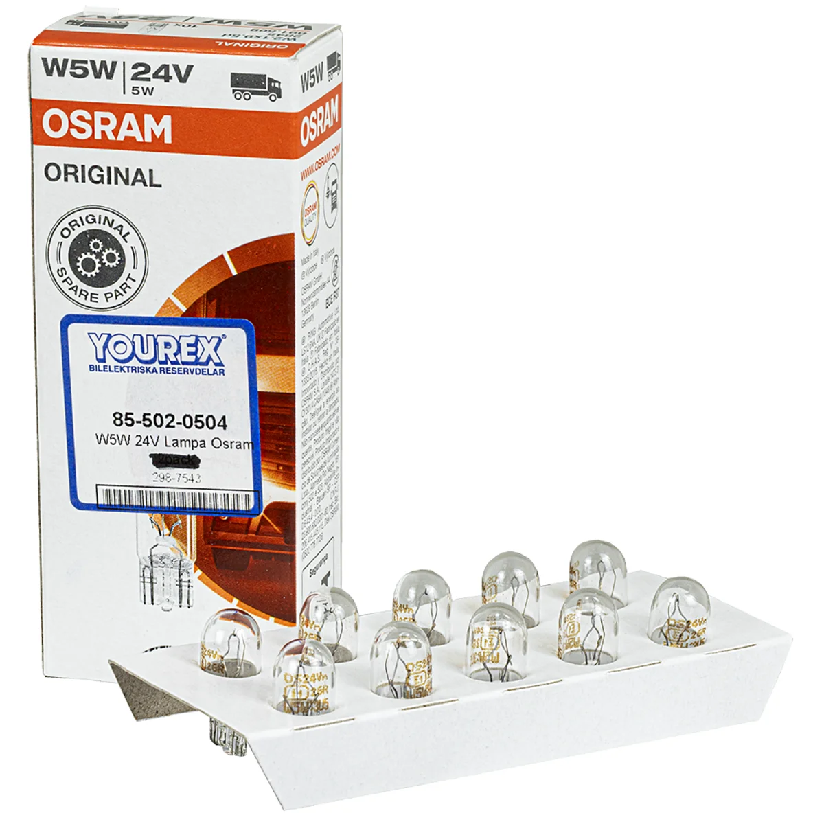 W5W 24V Lampa Osram 10pack