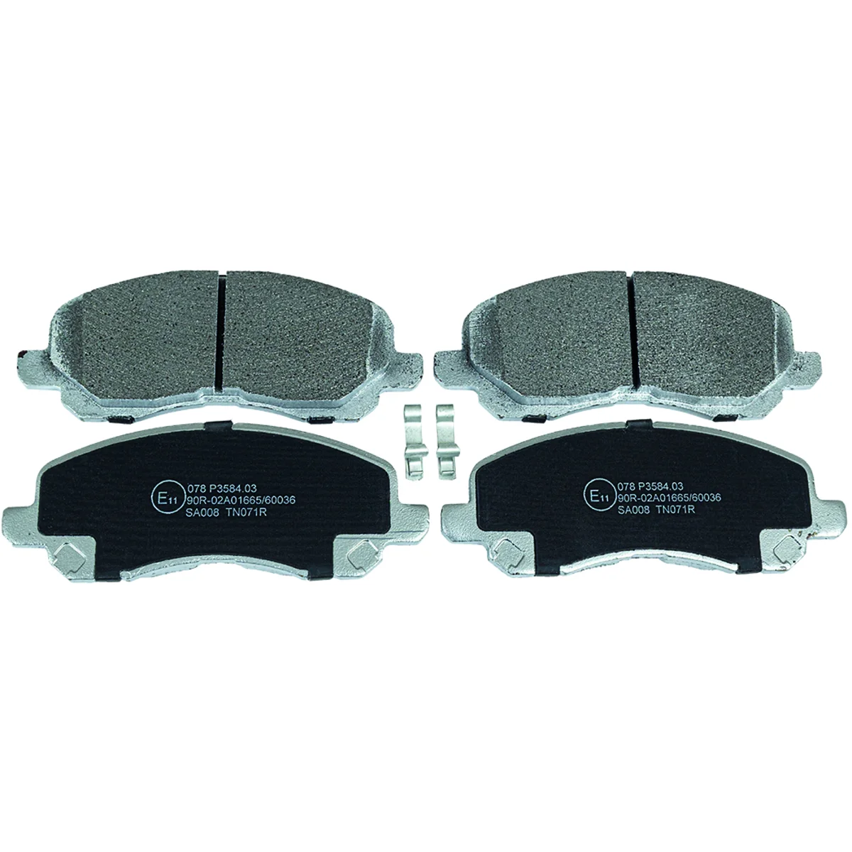 Bromsbeläggssats, Framaxel