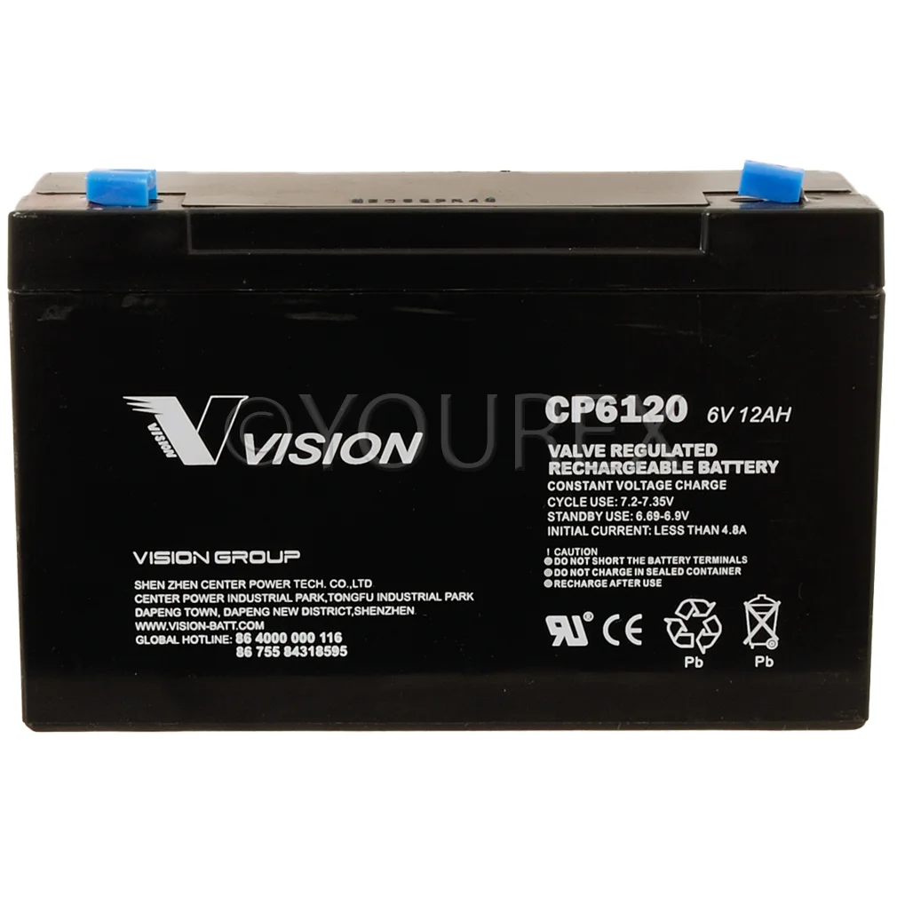 Batteri AGM 6V 12AH, VRLA