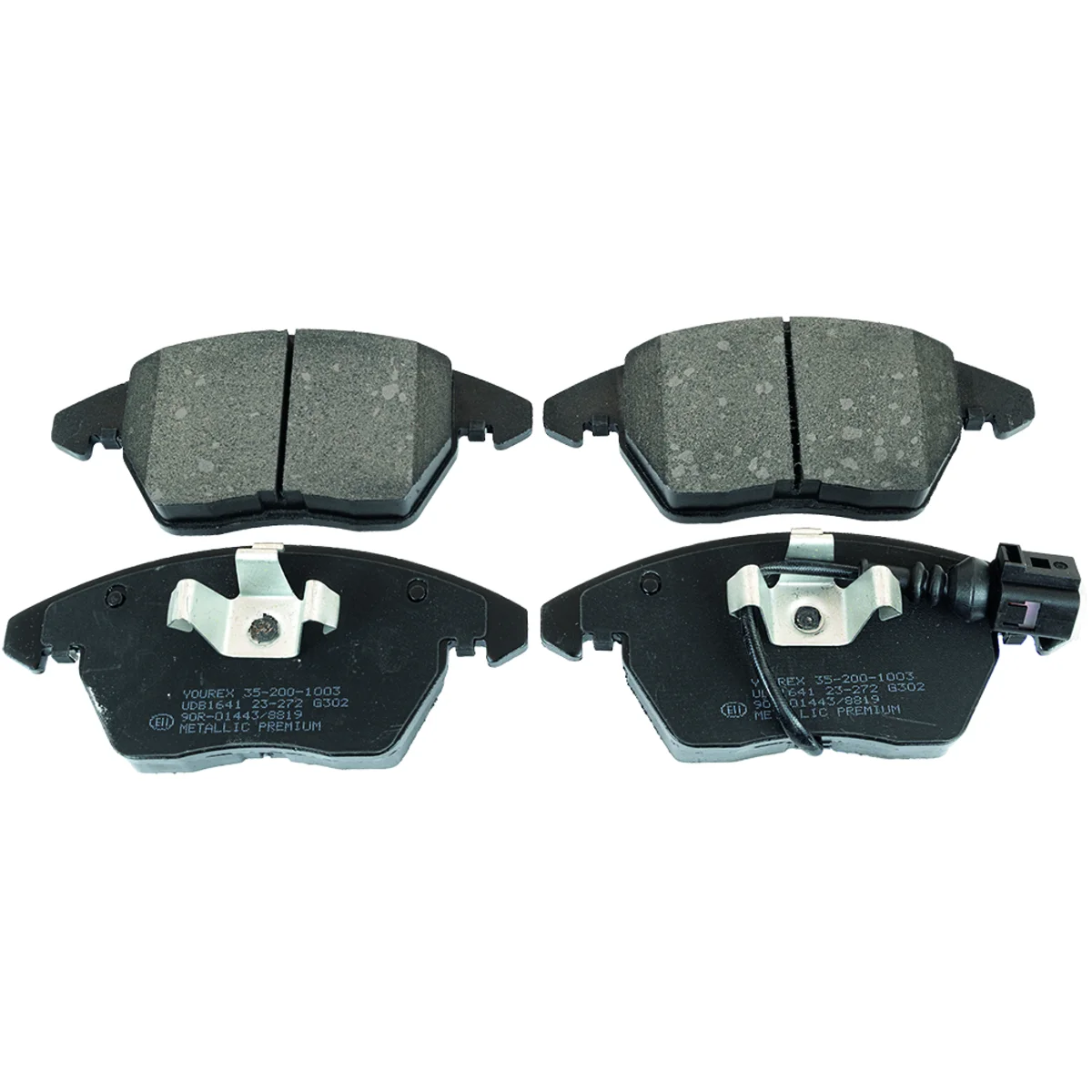 Bromsbeläggssats, Framaxel