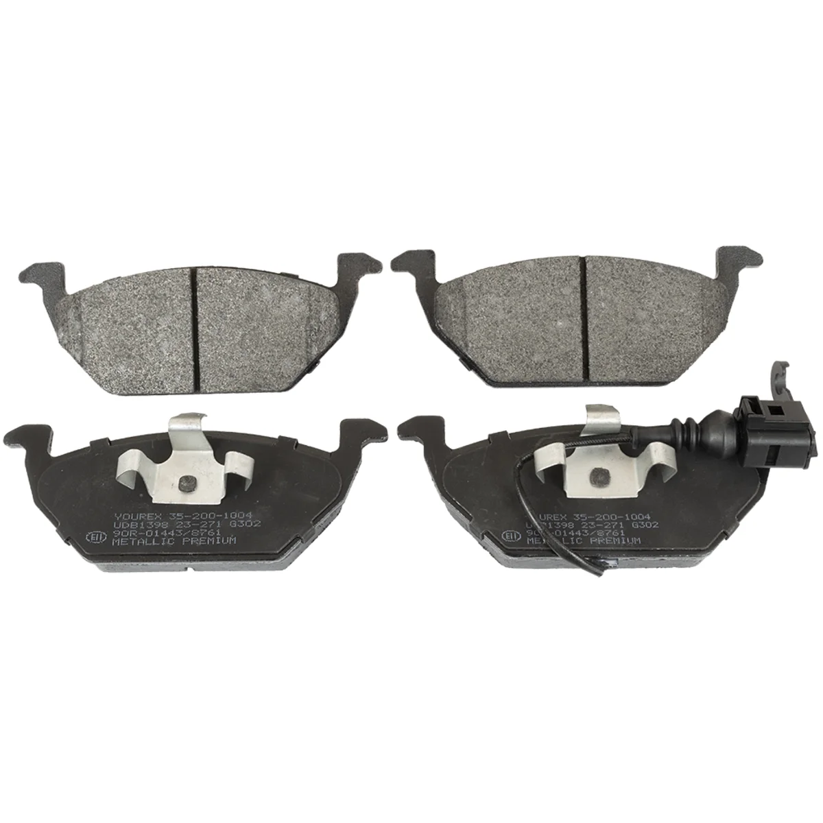 Bromsbeläggssats, Framaxel