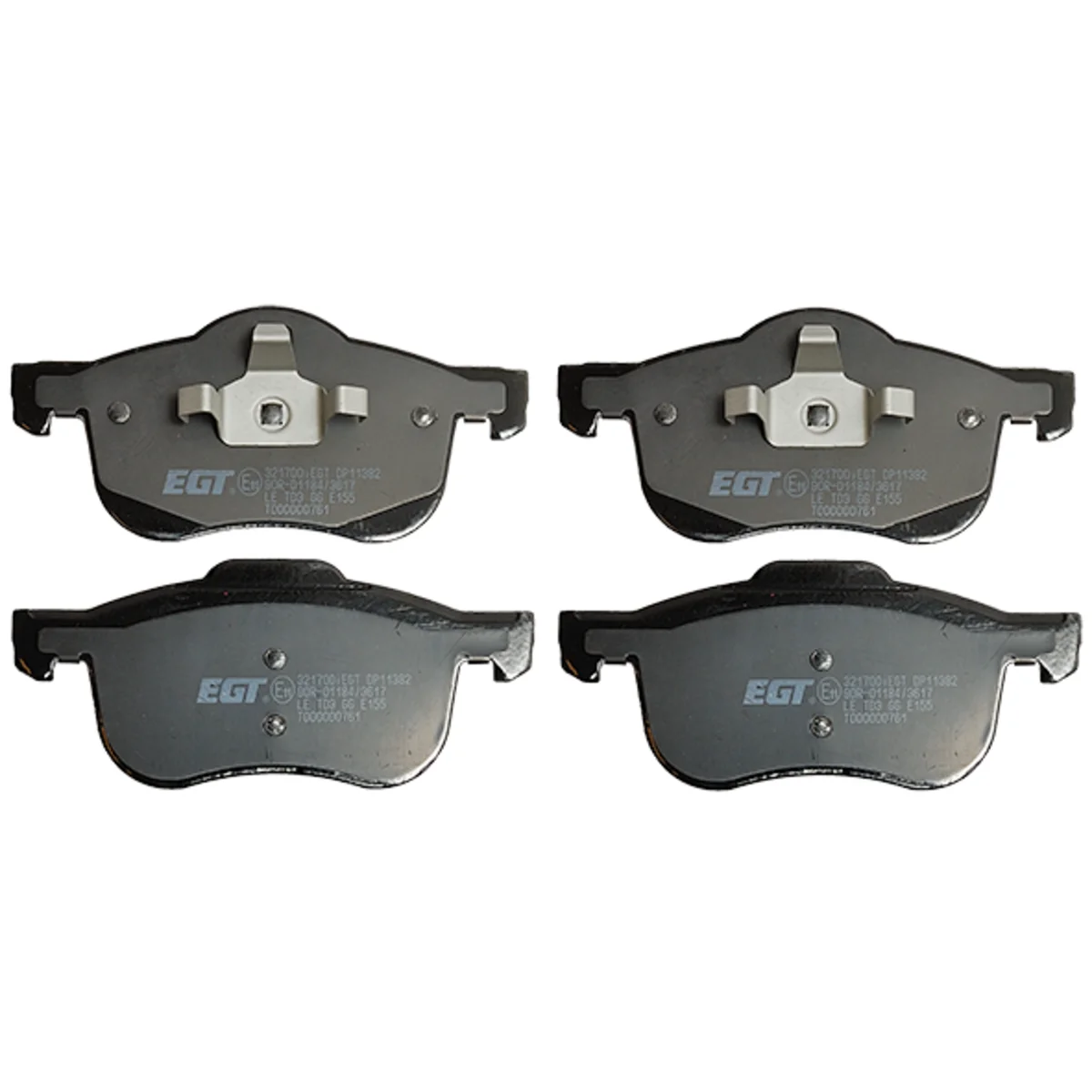 Bromsbeläggssats, Framaxel