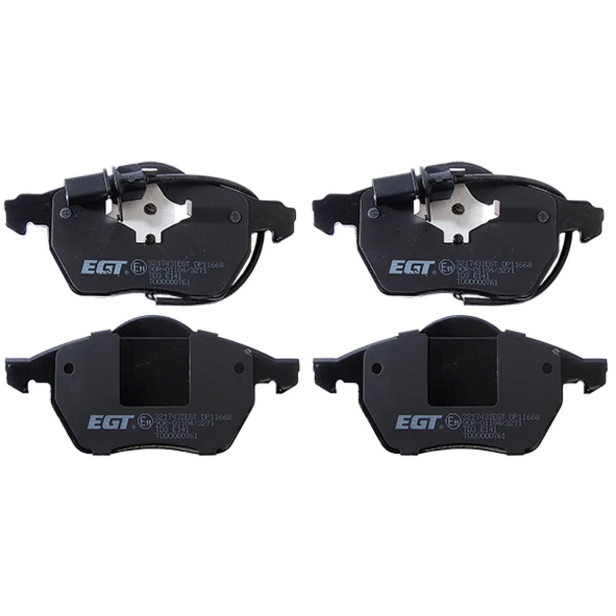 Bromsbeläggssats, Framaxel