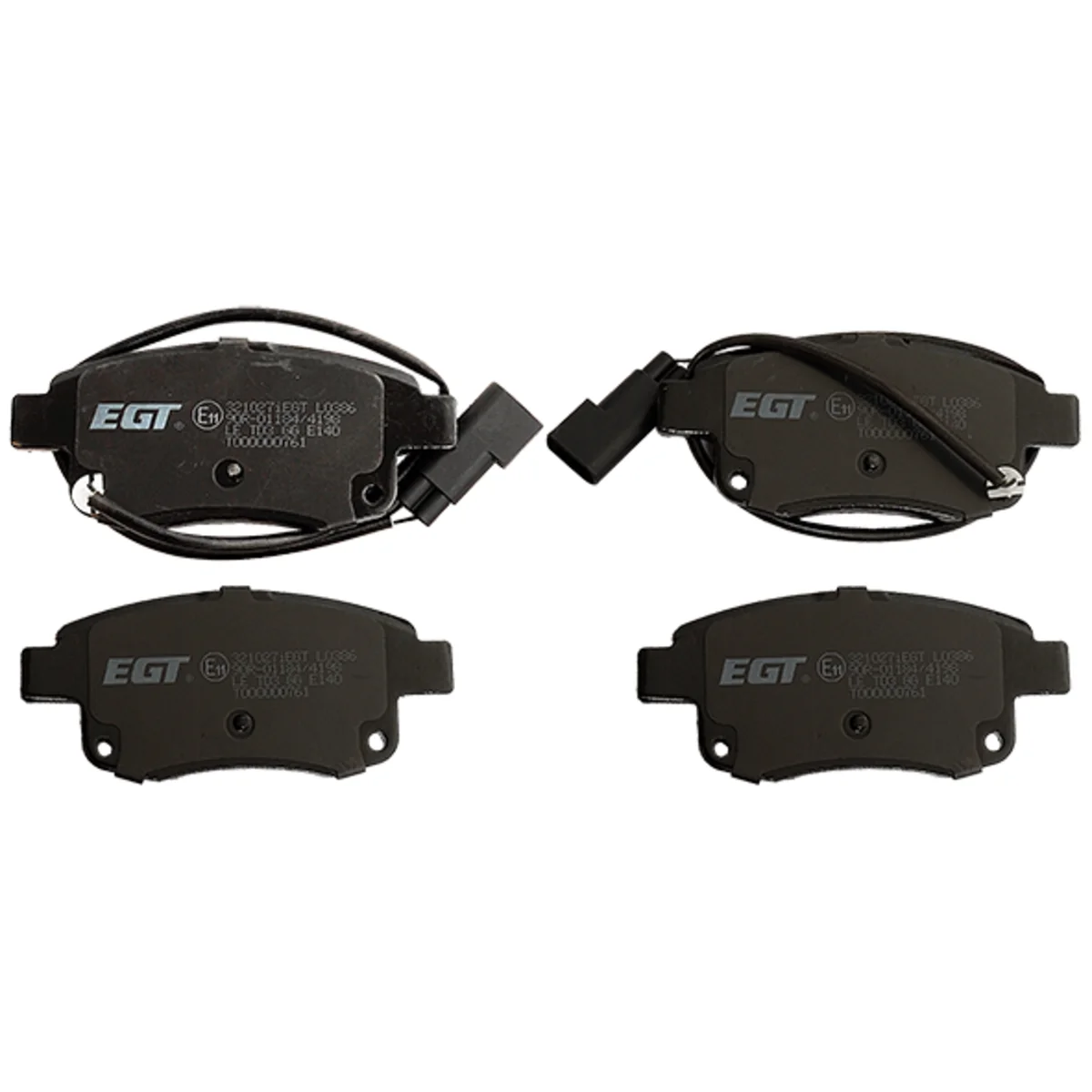 Bromsbeläggssats, Bakaxel