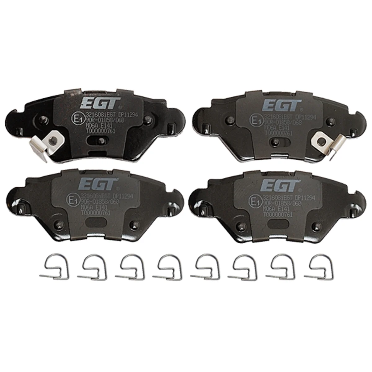 Bromsbeläggssats, Bakaxel