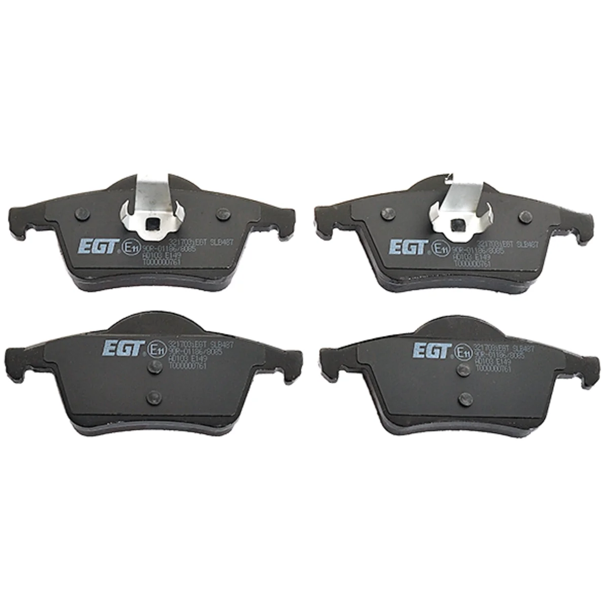 Bromsbeläggssats, Bakaxel