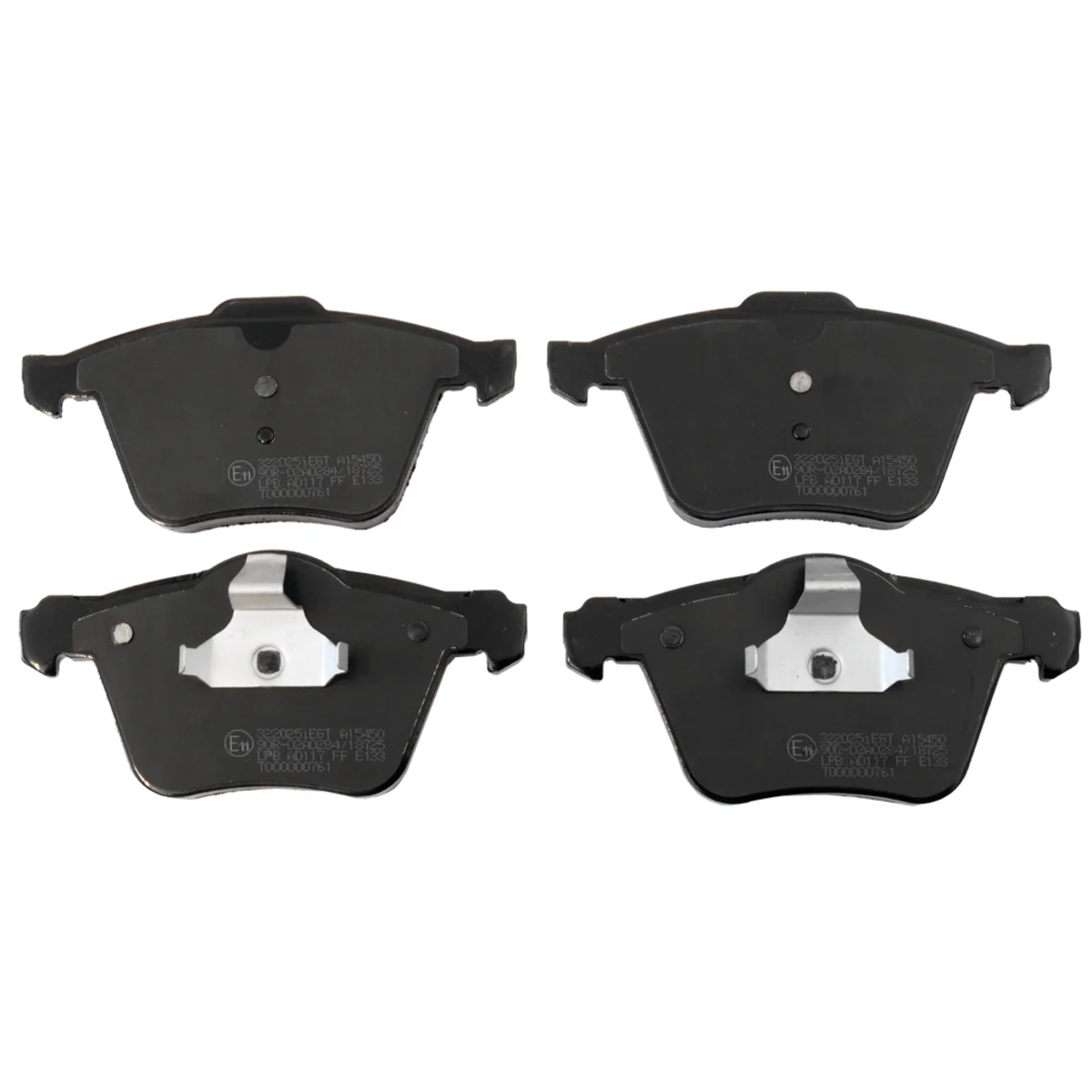 Bromsbeläggssats, Framaxel