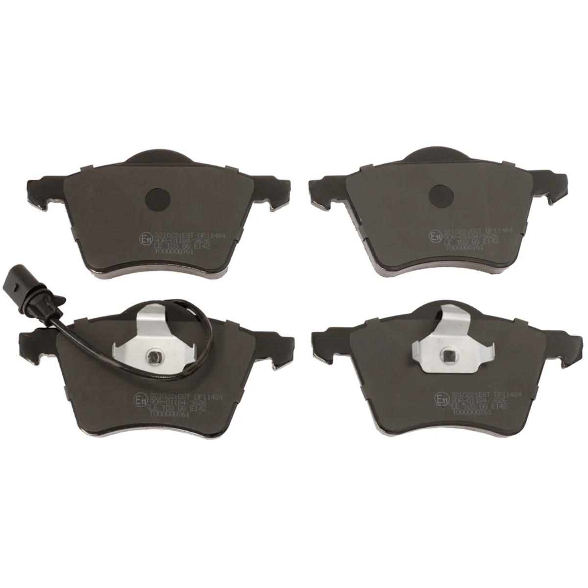 Bromsbeläggssats, Framaxel