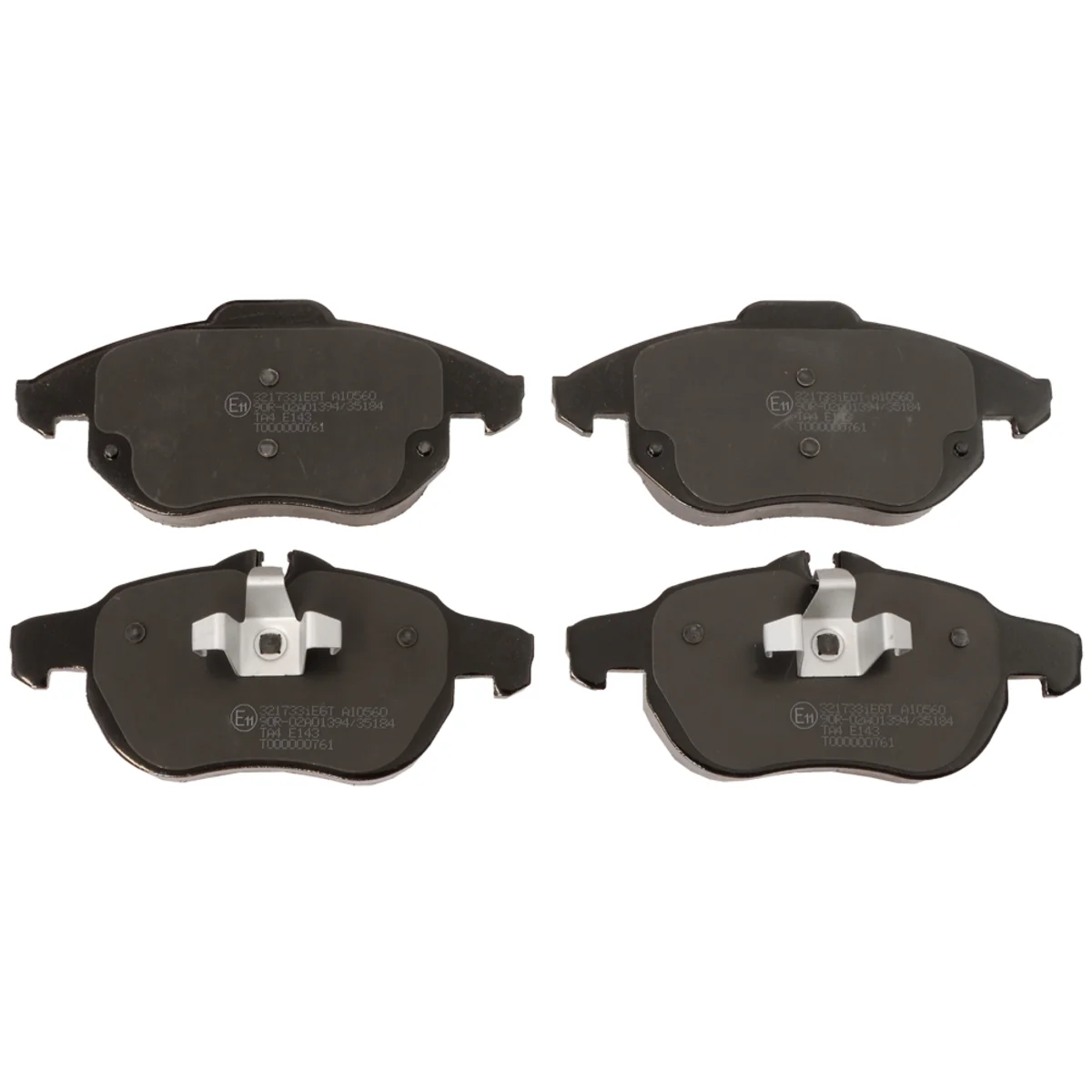 Bromsbeläggssats, Framaxel