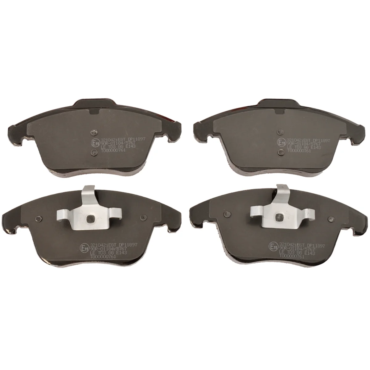 Bromsbeläggssats, Framaxel