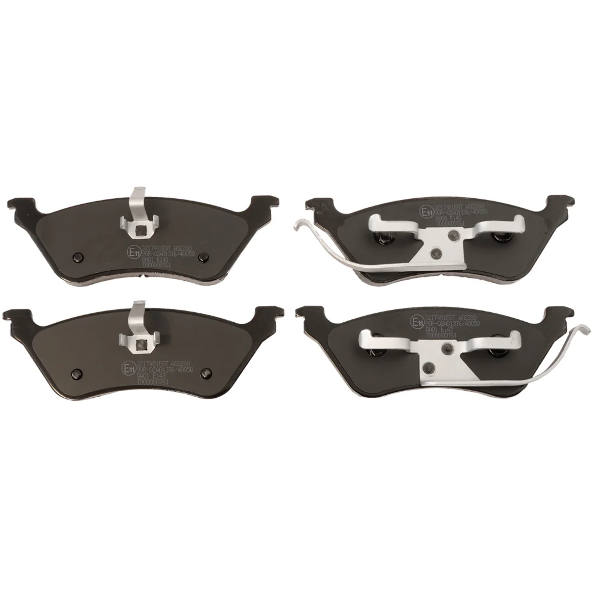 Bromsbeläggssats, Bakaxel