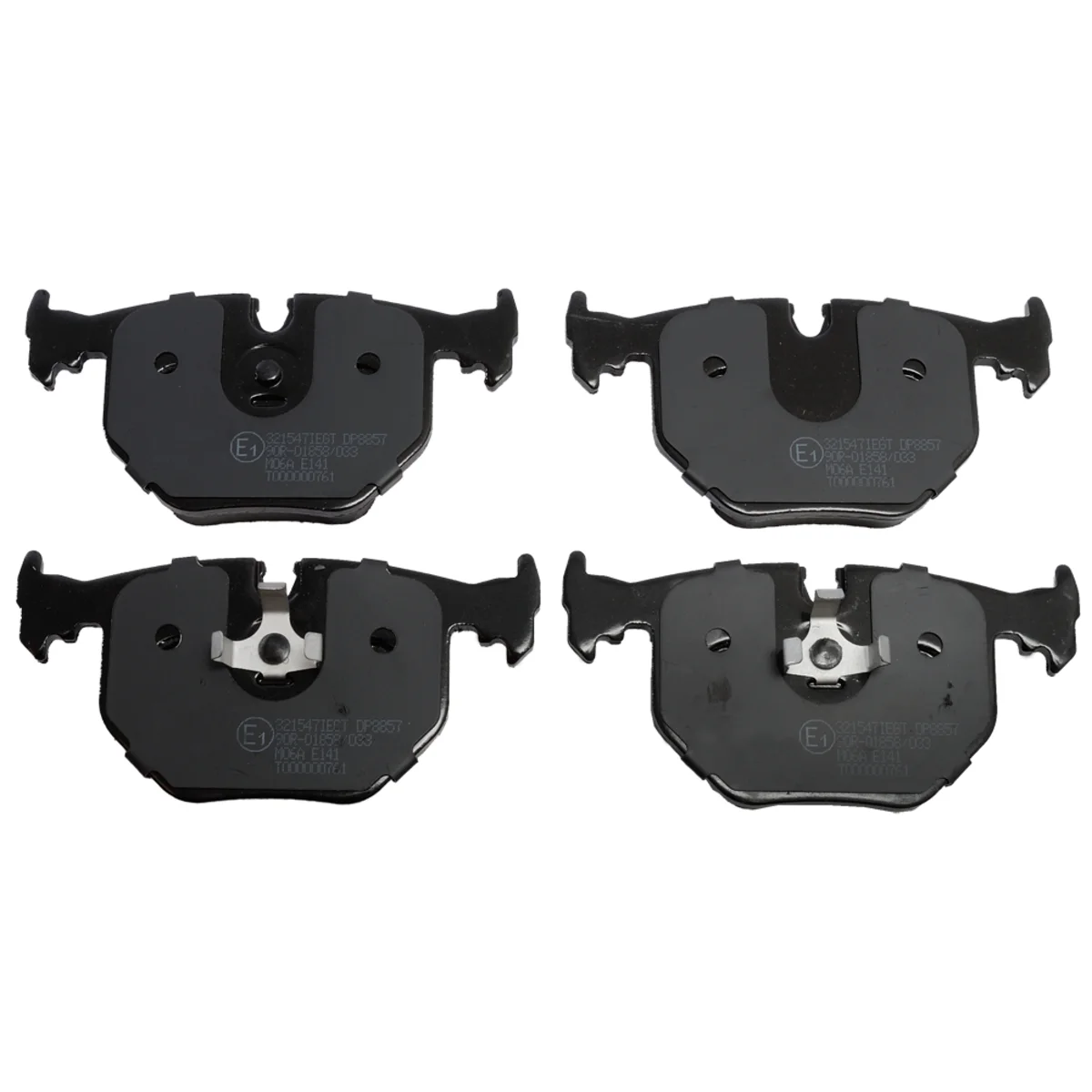 Bromsbeläggssats, Bakaxel