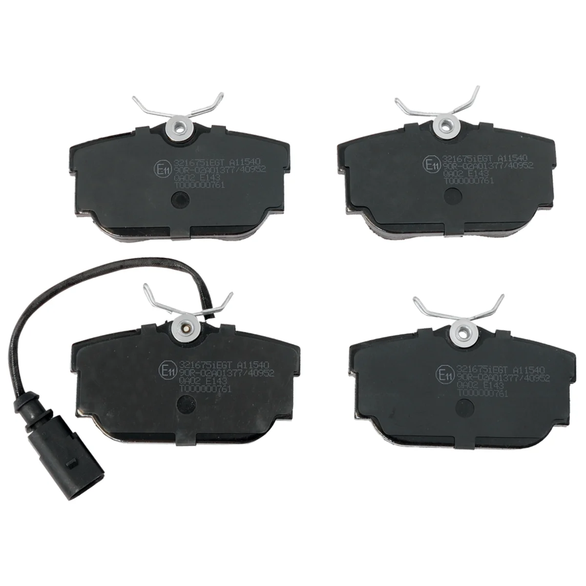 Bromsbeläggssats, Bakaxel