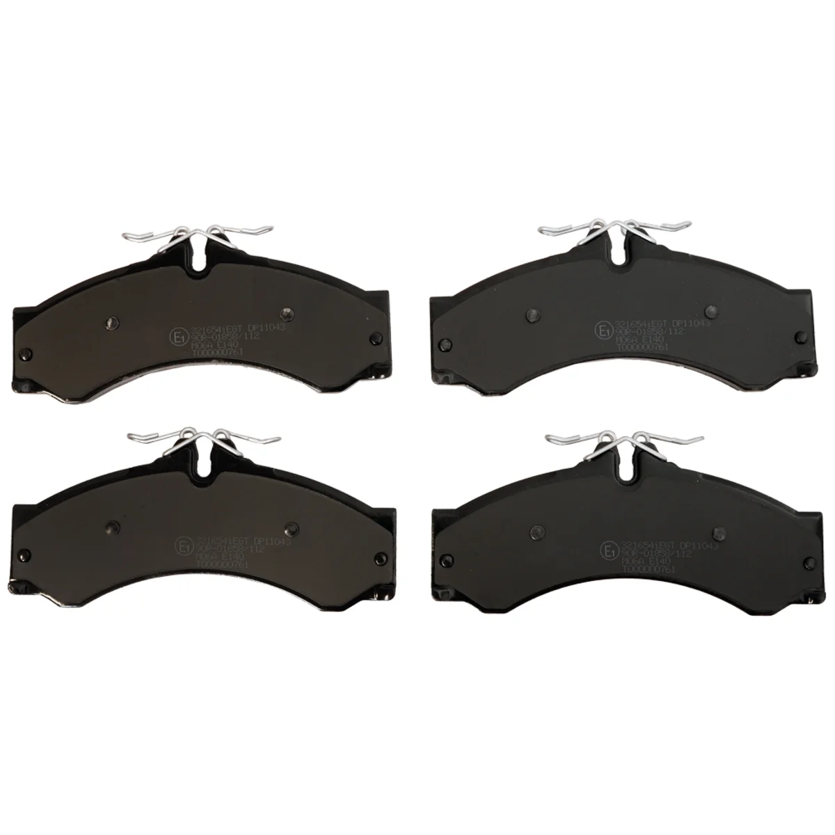 Bromsbeläggssats, Fram/Bakaxel