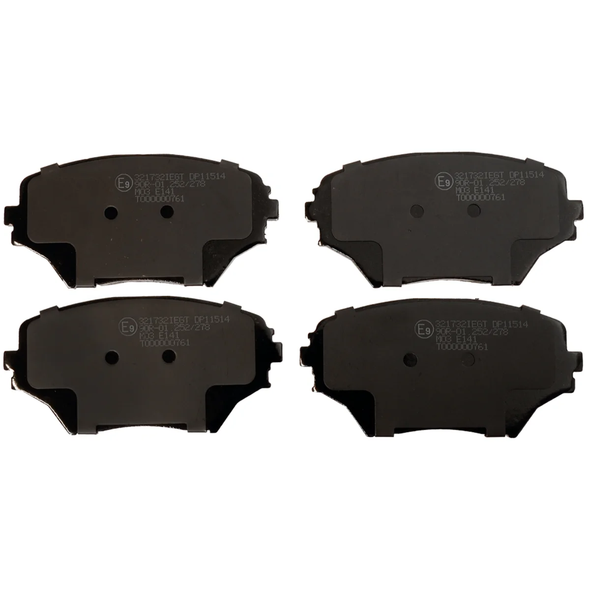 Bromsbeläggssats, Framaxel