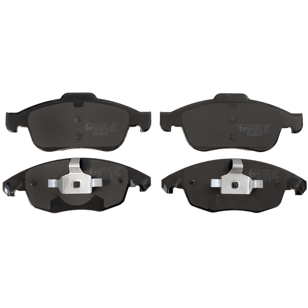 Bromsbeläggssats, Framaxel