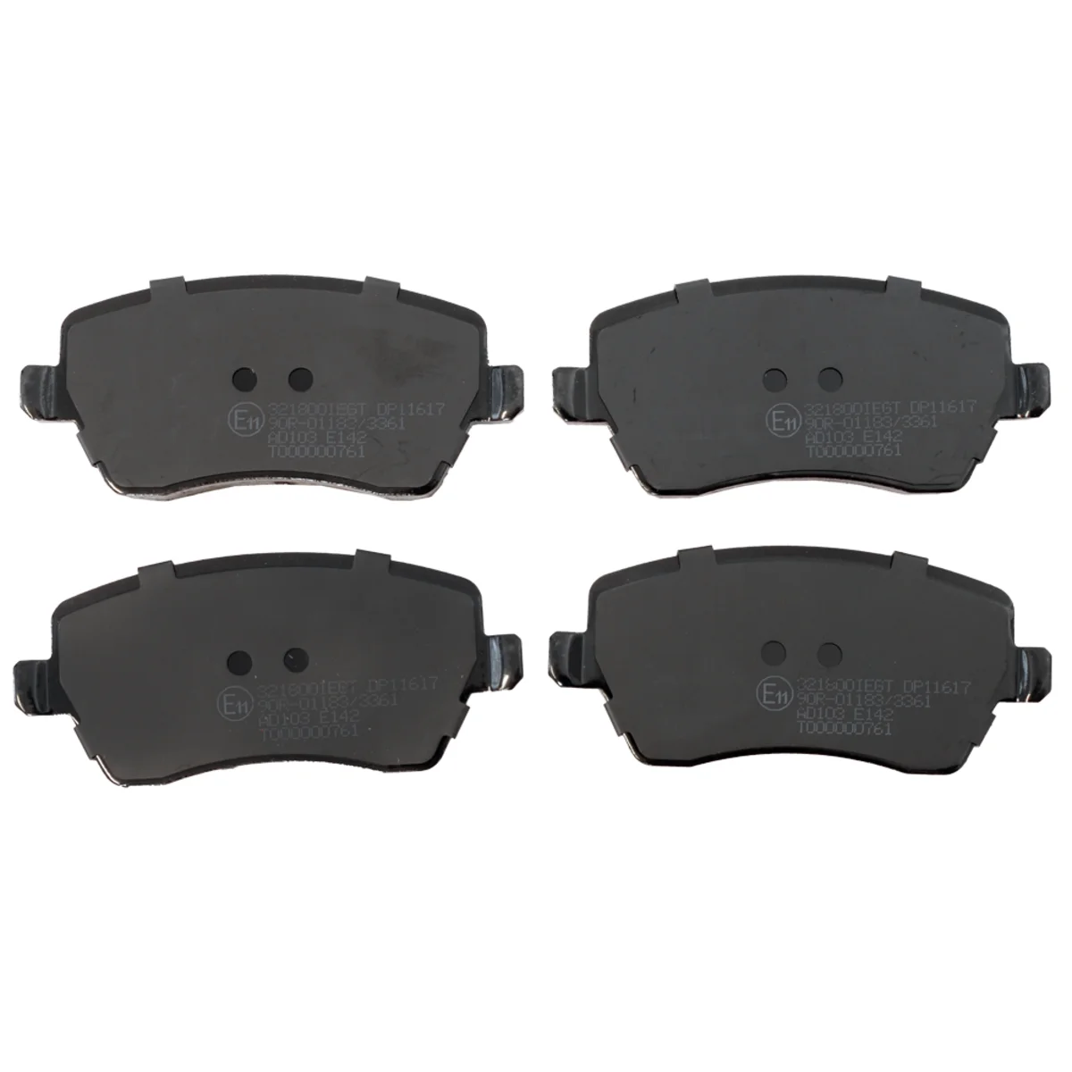 Bromsbeläggssats, Framaxel