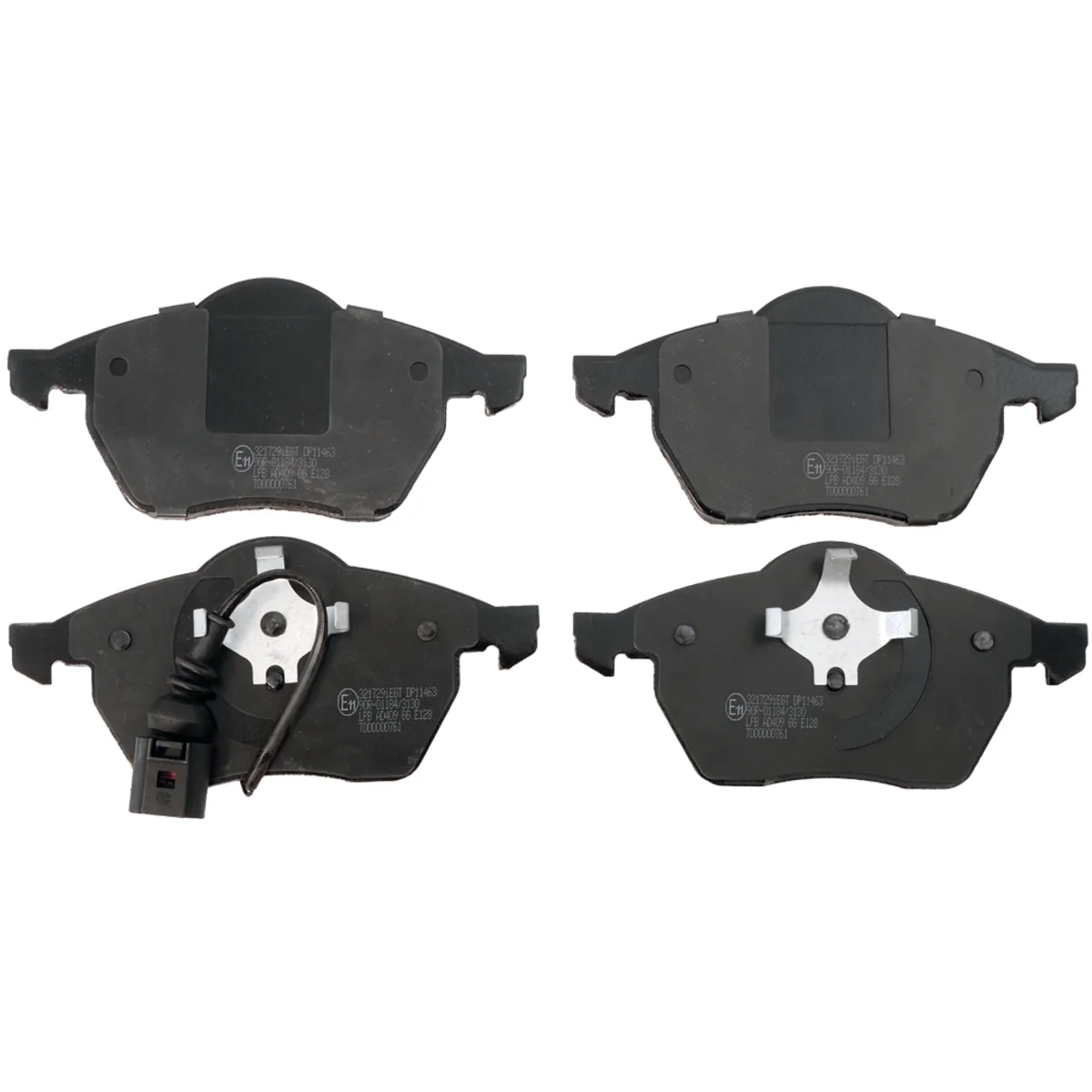 Bromsbeläggssats, Framaxel