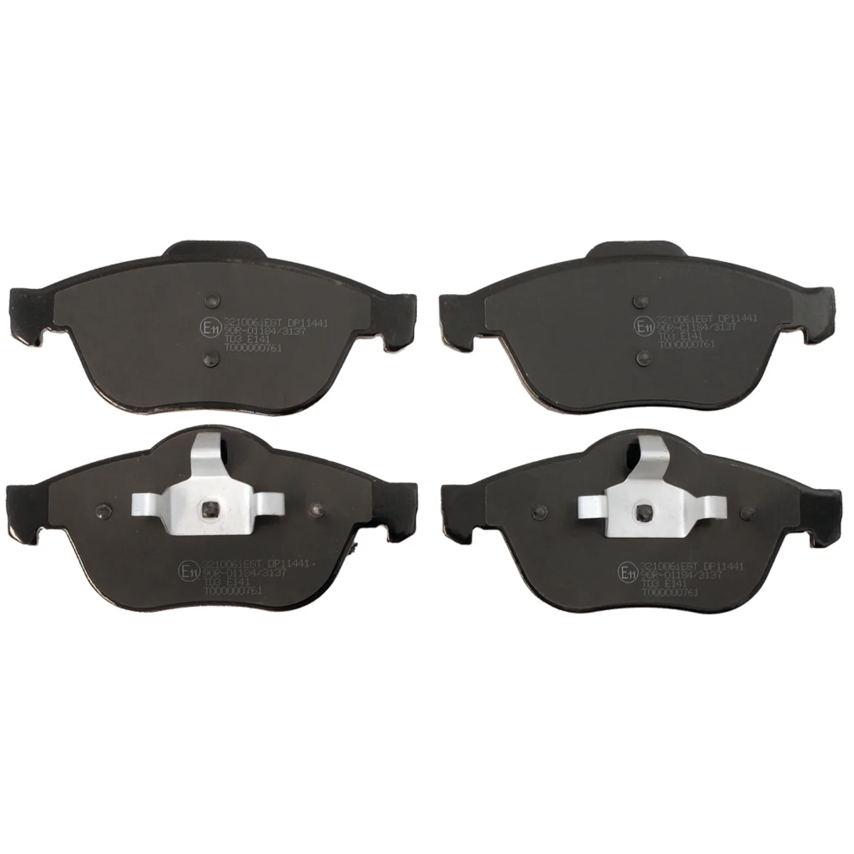 Bromsbeläggssats, Framaxel