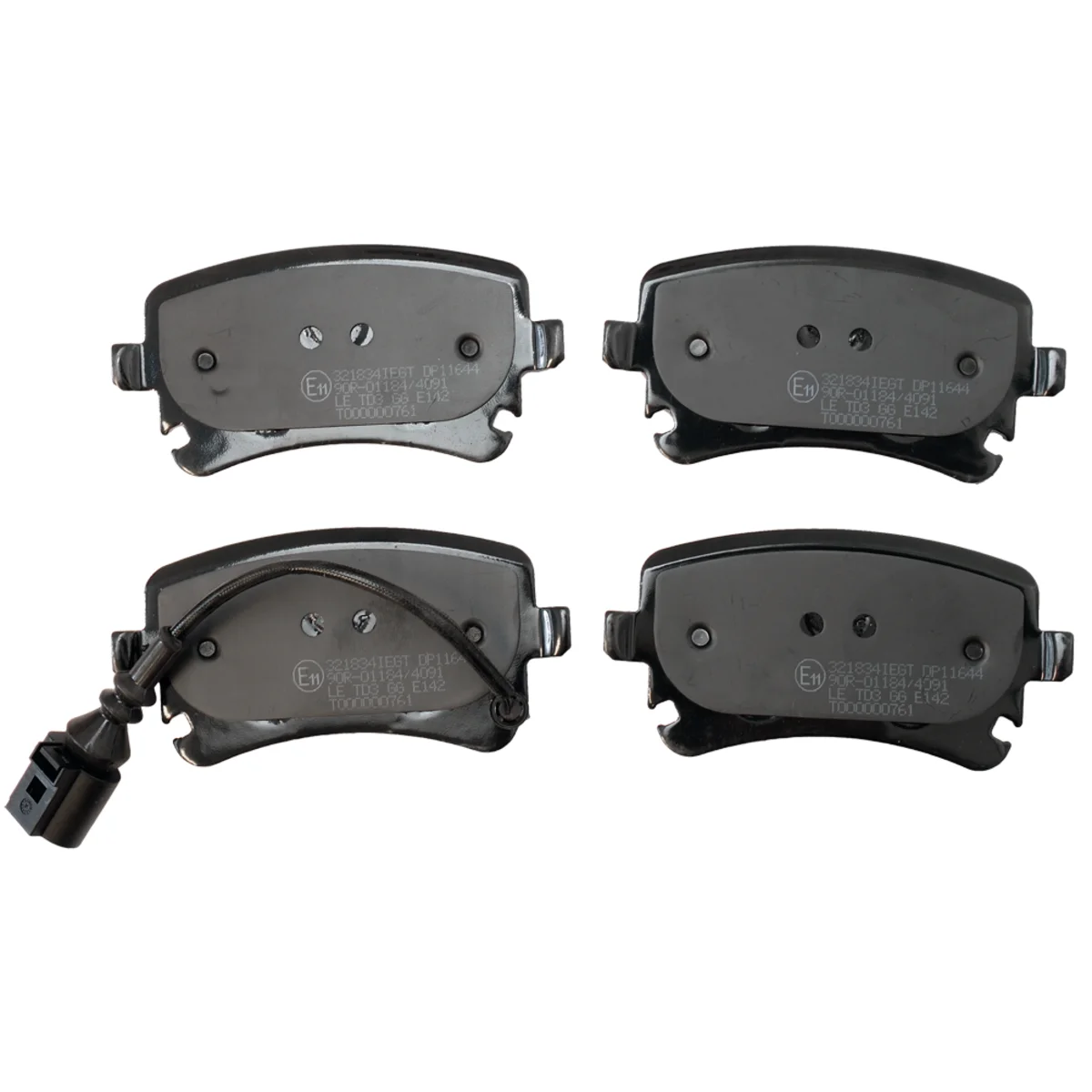 Bromsbeläggssats, Bakaxel