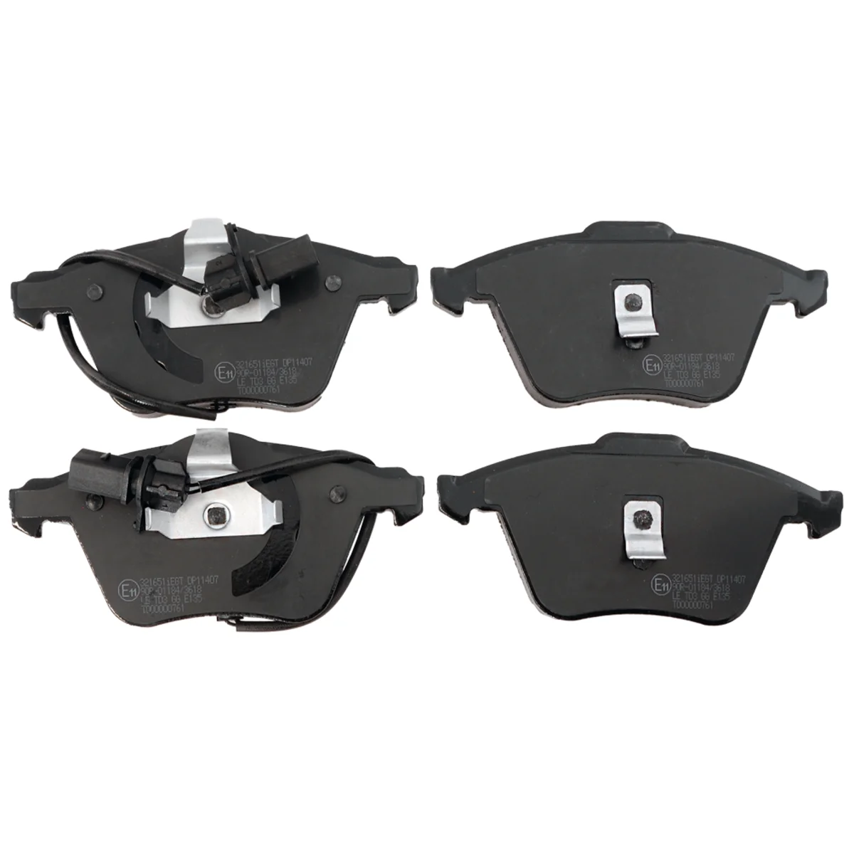 Bromsbeläggssats, Framaxel