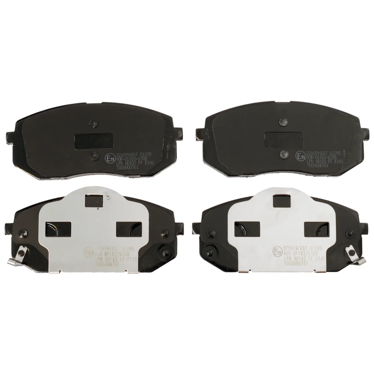 Bromsbeläggssats, Framaxel