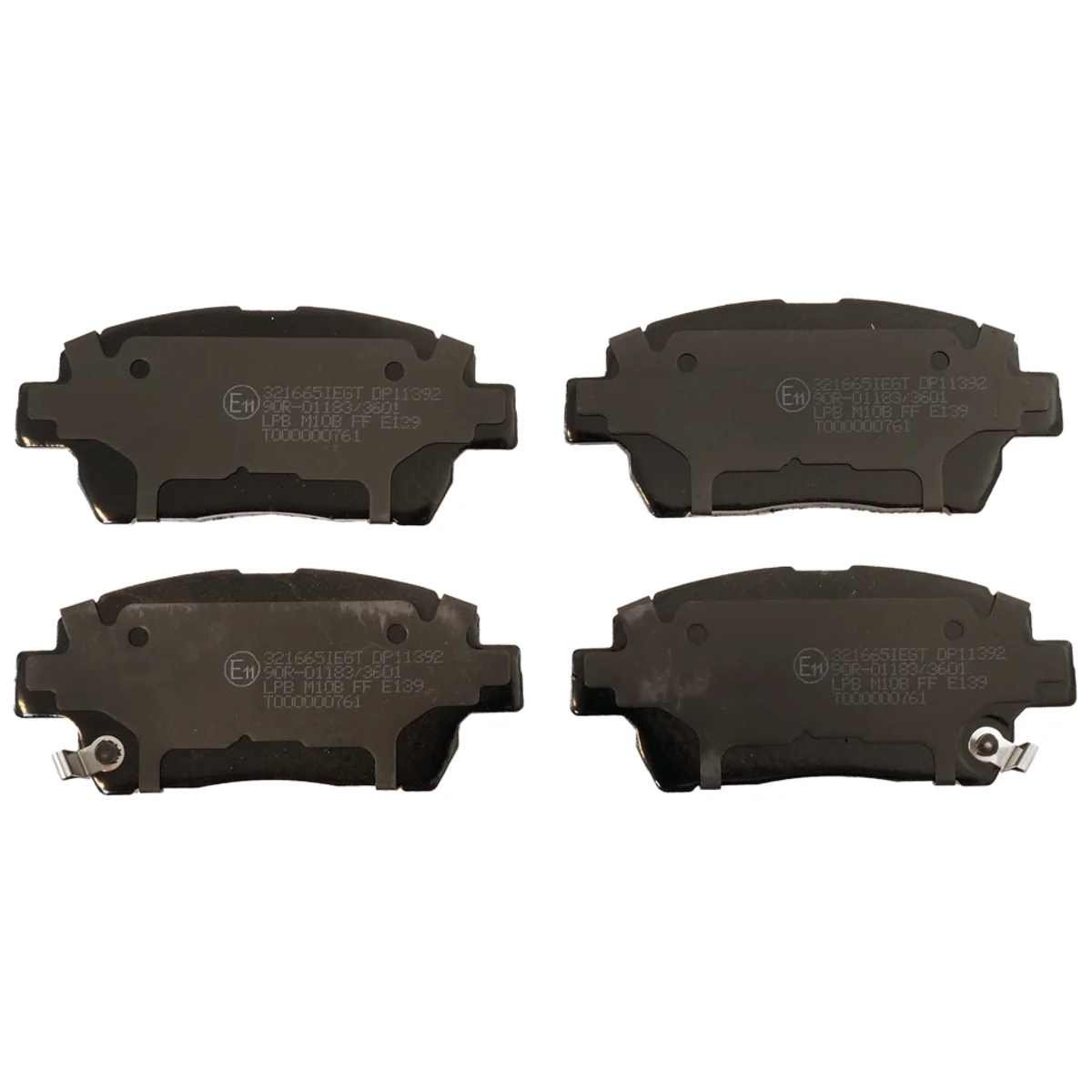 Bromsbeläggssats, Framaxel