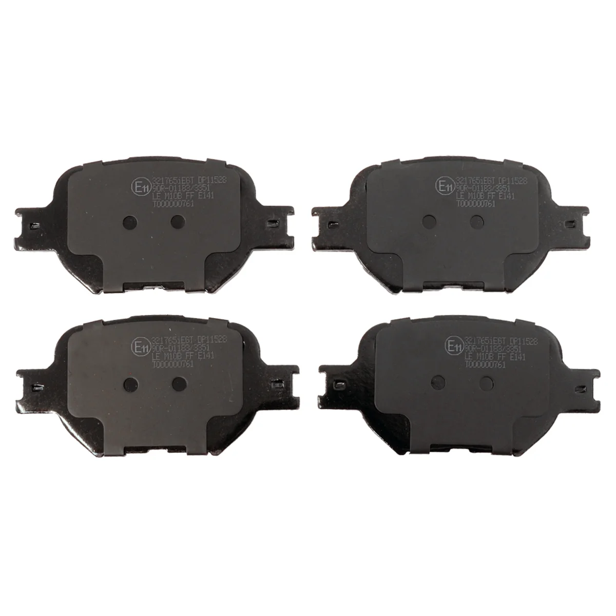 Bromsbeläggssats, Framaxel