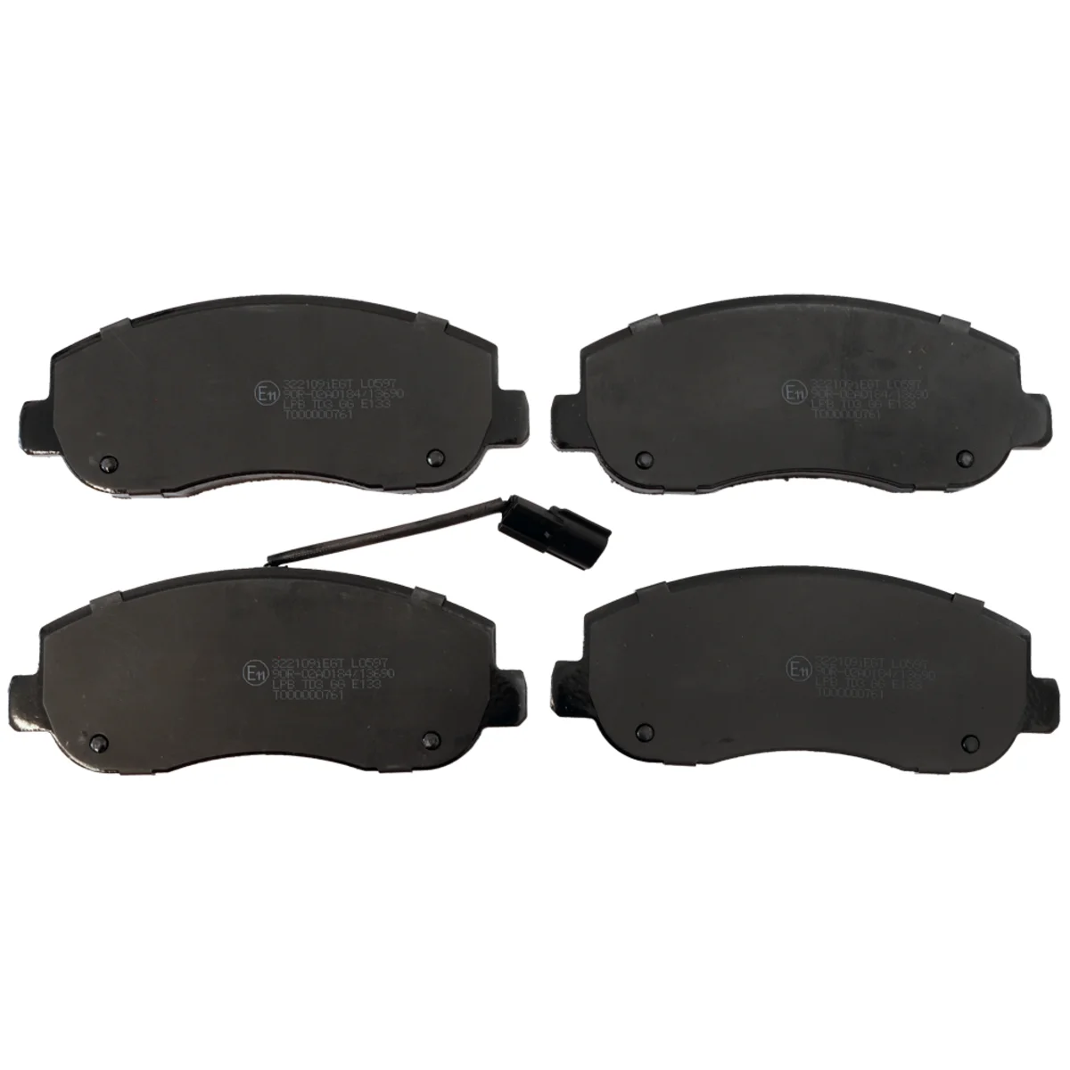 Bromsbeläggssats, Framaxel