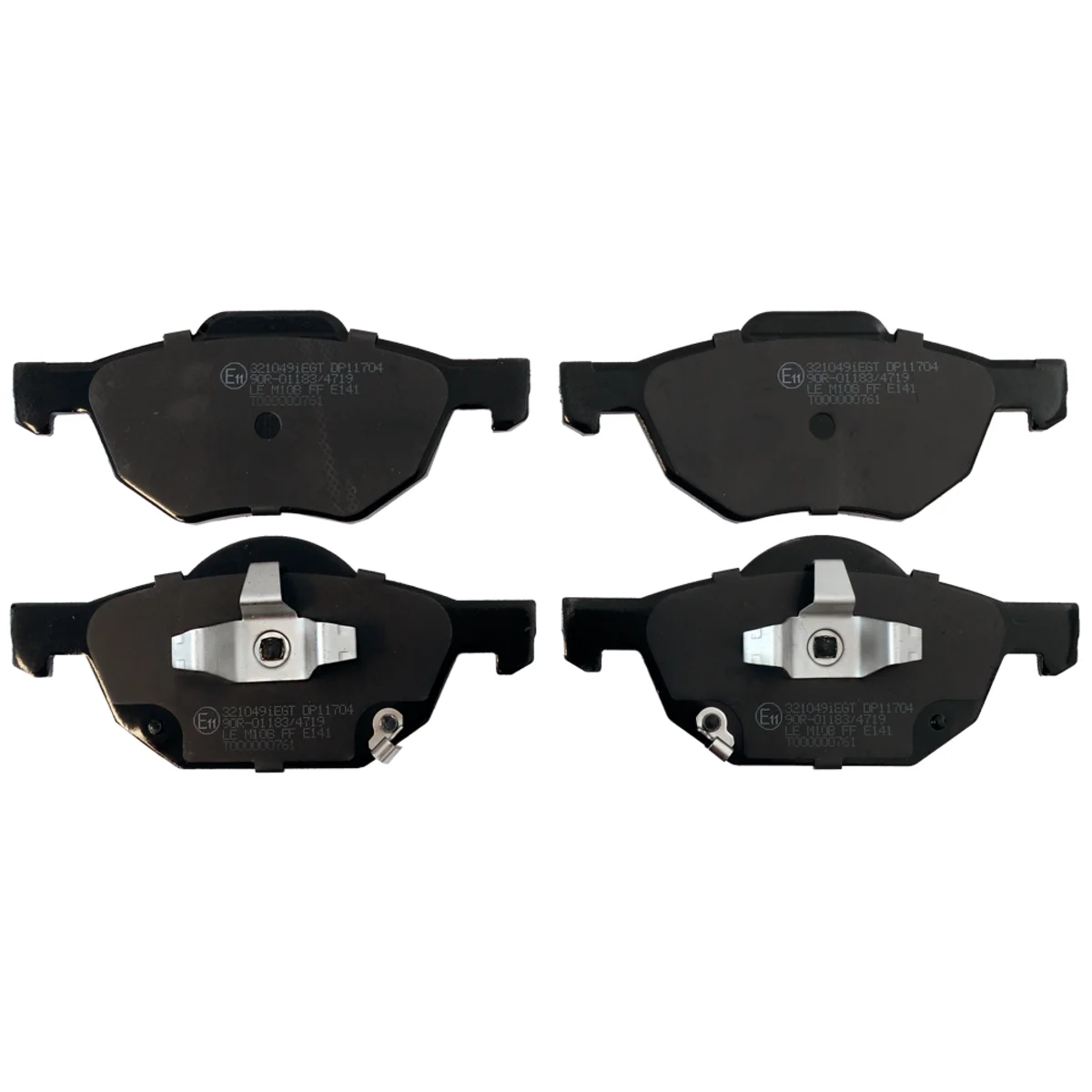 Bromsbeläggssats, Framaxel