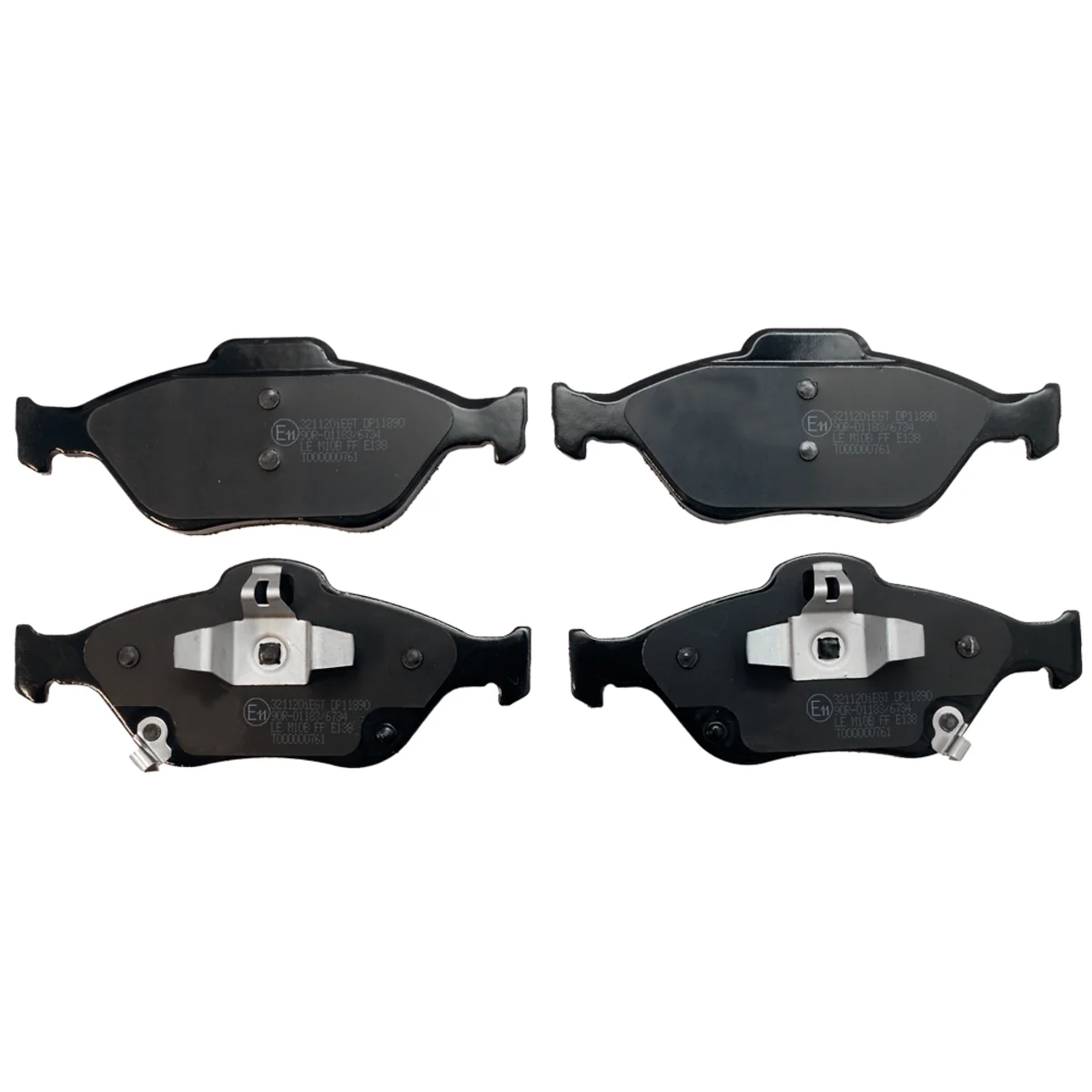 Bromsbeläggssats, Framaxel