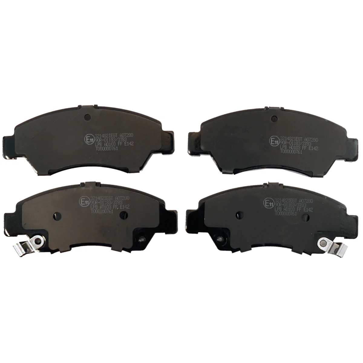 Bromsbeläggssats, Framaxel