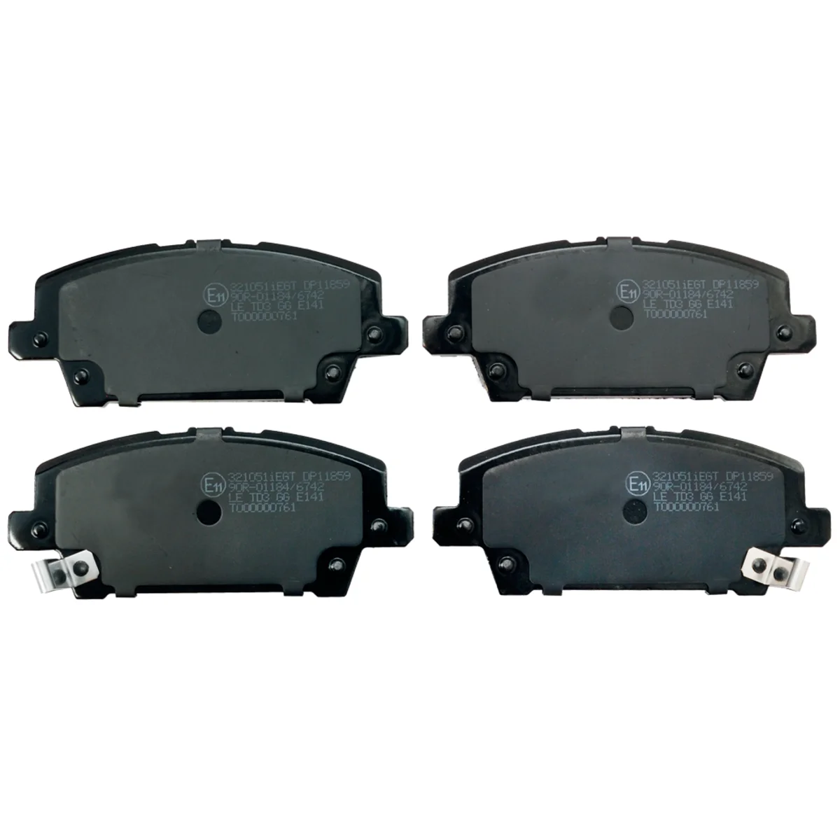 Bromsbeläggssats, Framaxel