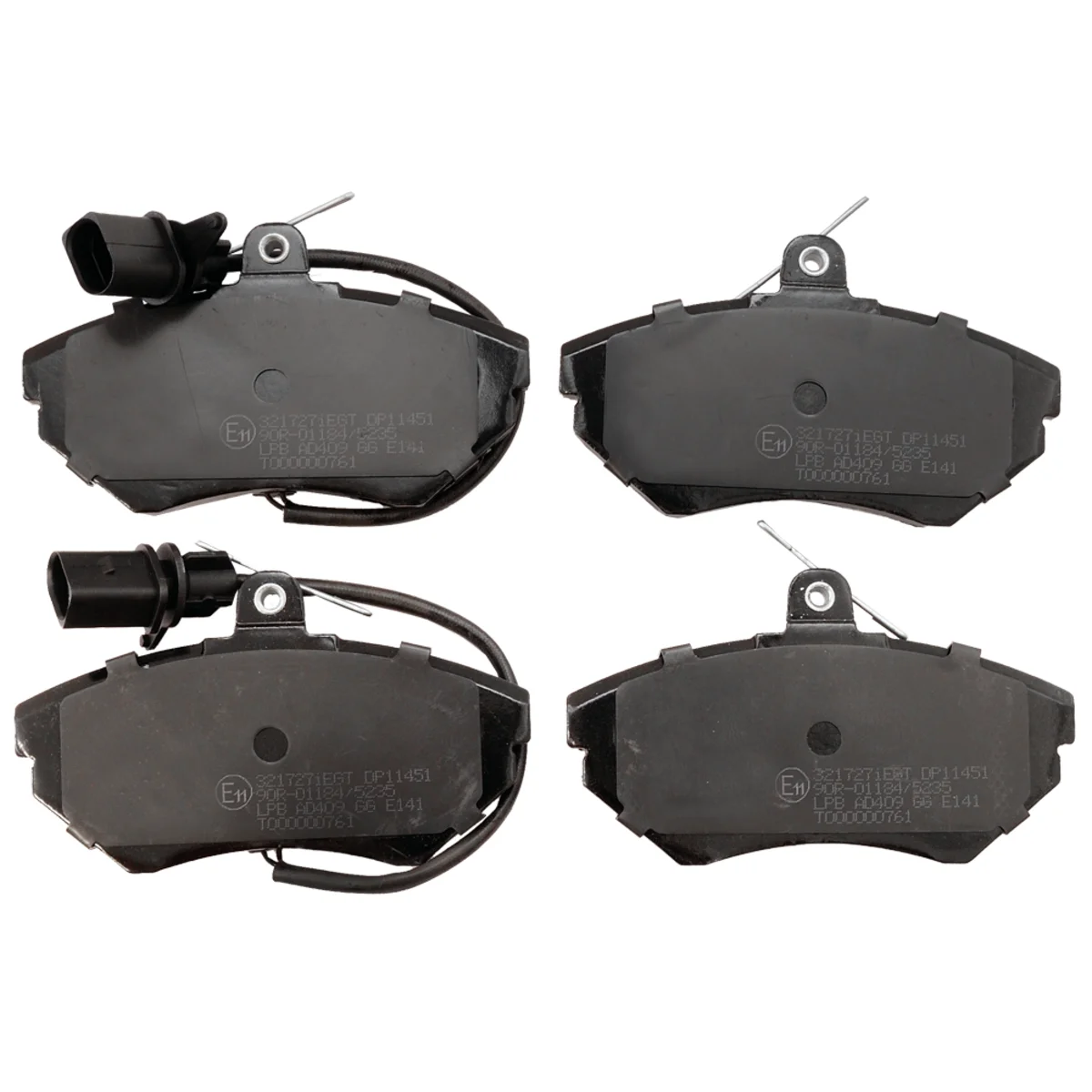 Bromsbeläggssats, Framaxel