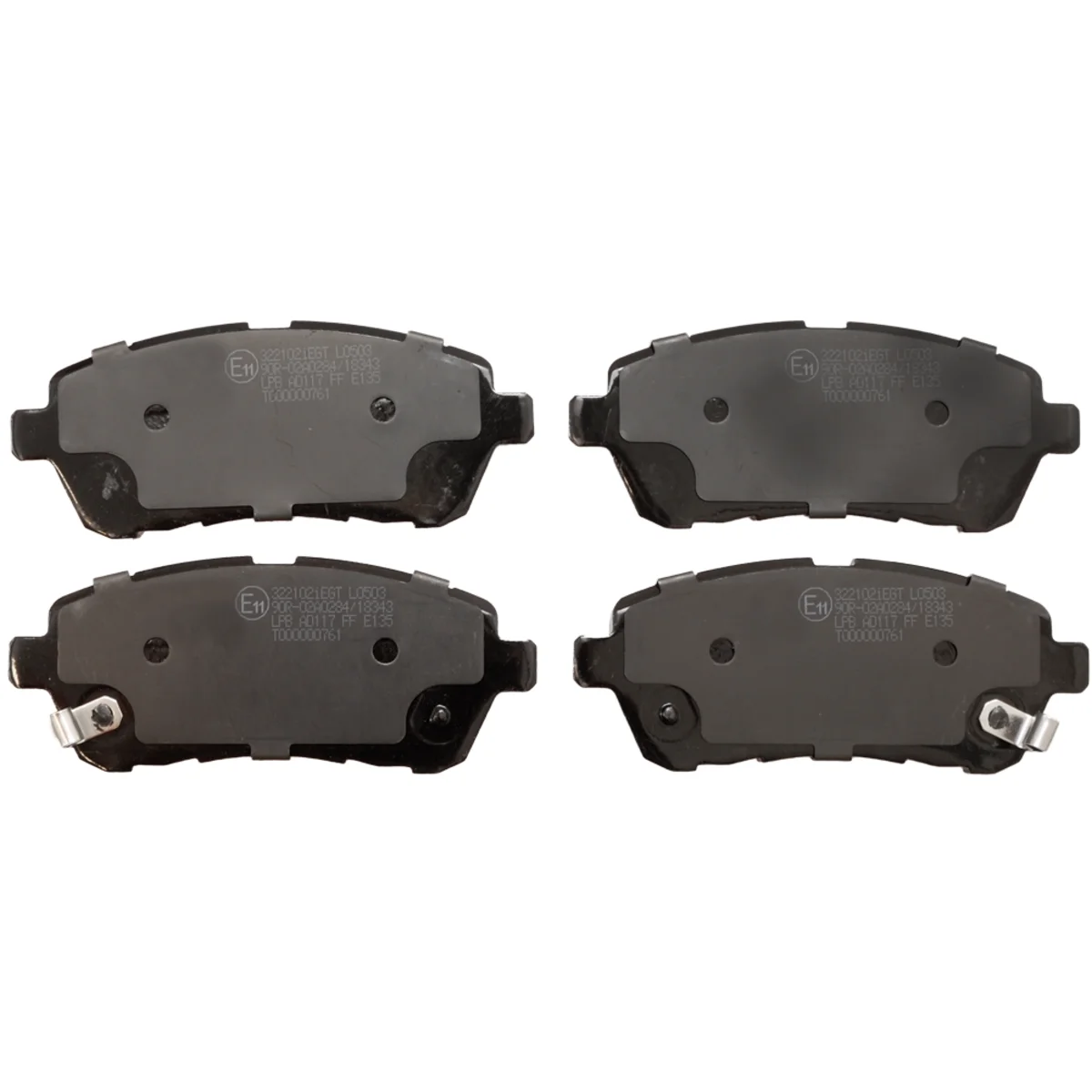 Bromsbeläggssats, Framaxel