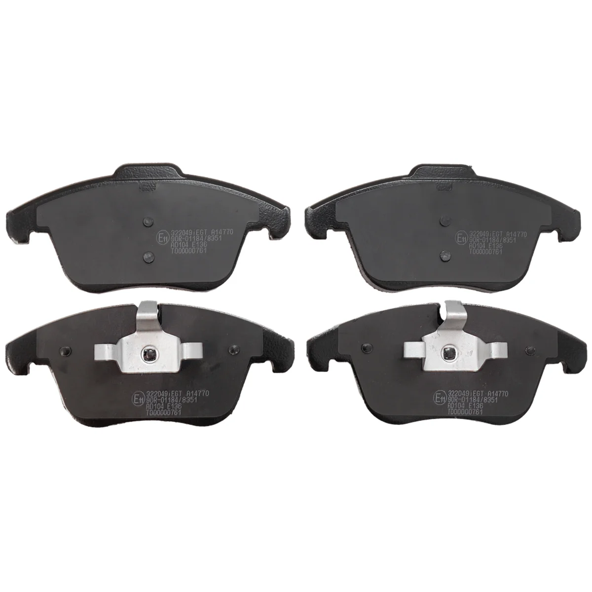 Bromsbeläggssats, Framaxel