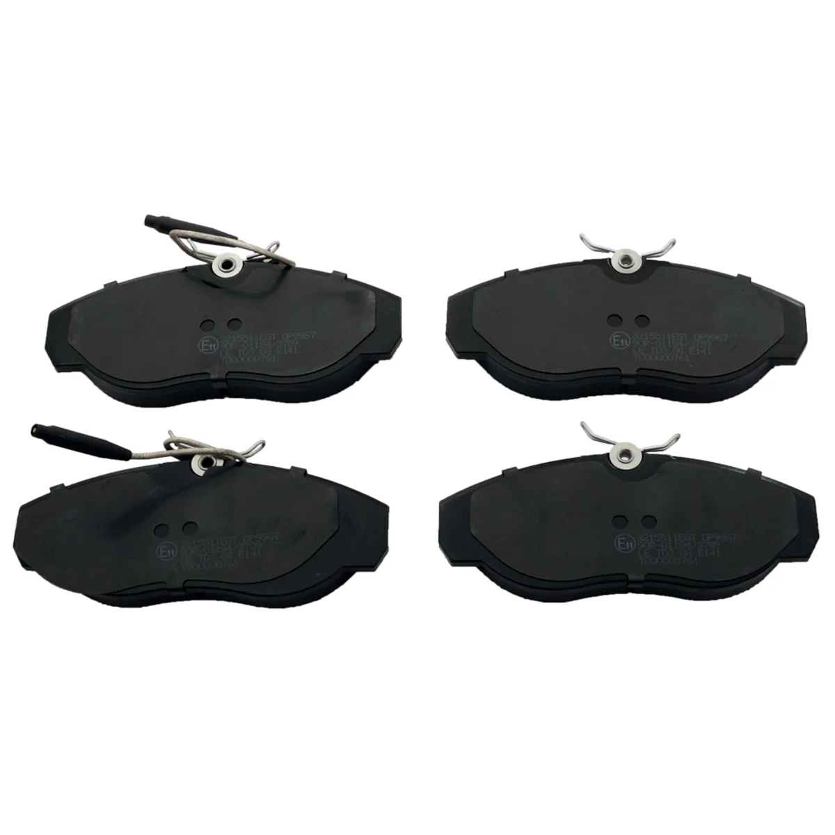 Bromsbeläggssats, Framaxel