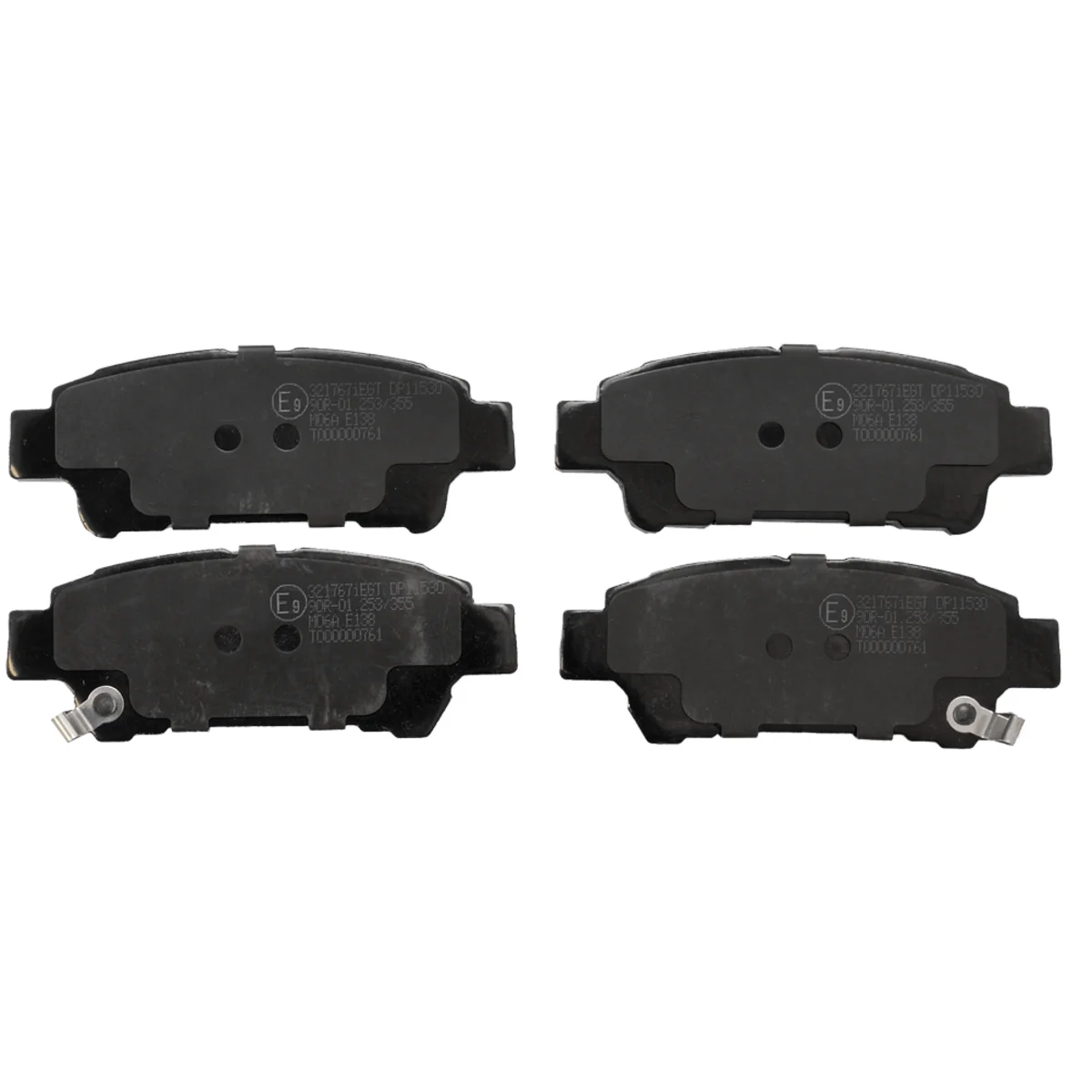 Bromsbeläggssats, Bakaxel