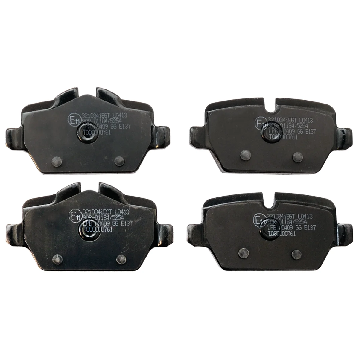 Bromsbeläggssats, Bakaxel