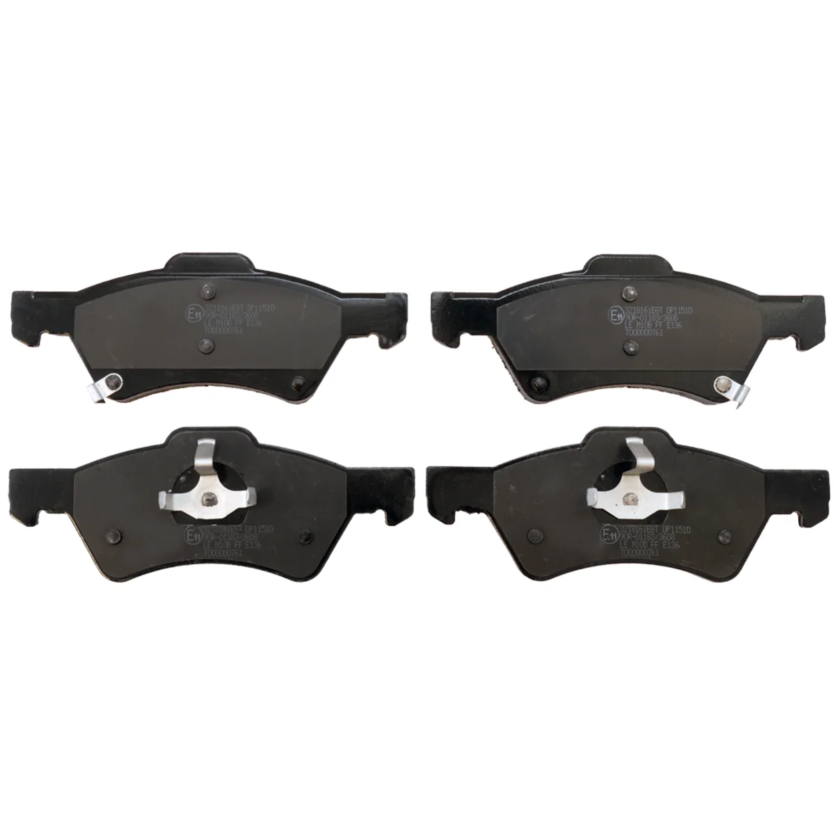 Bromsbeläggssats, Framaxel