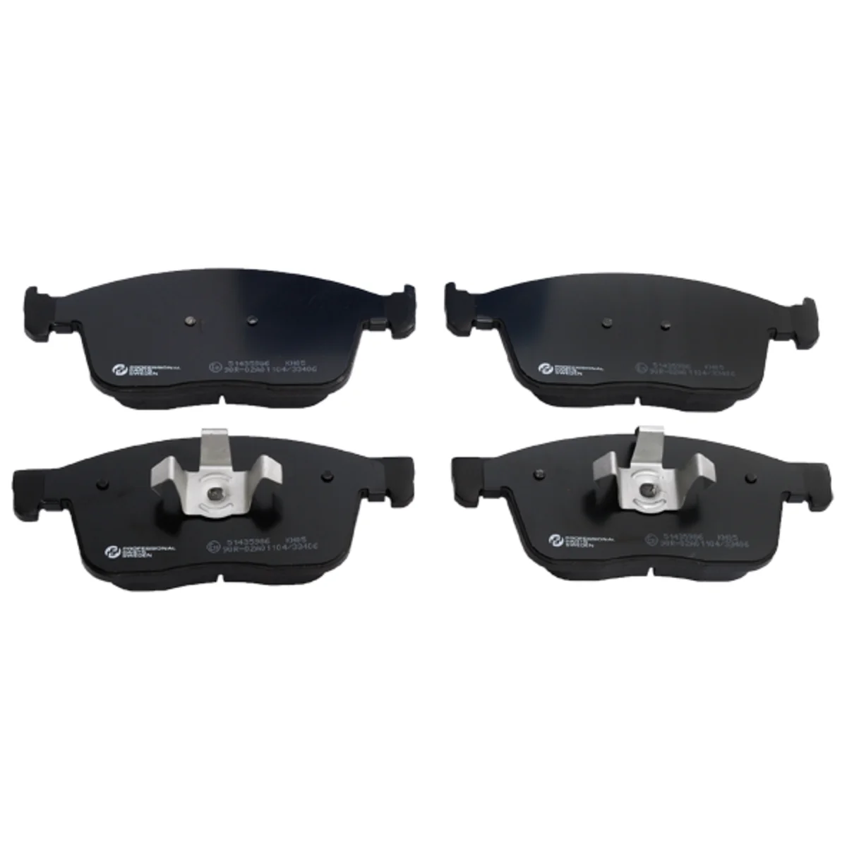 Bromsbeläggssats, Framaxel