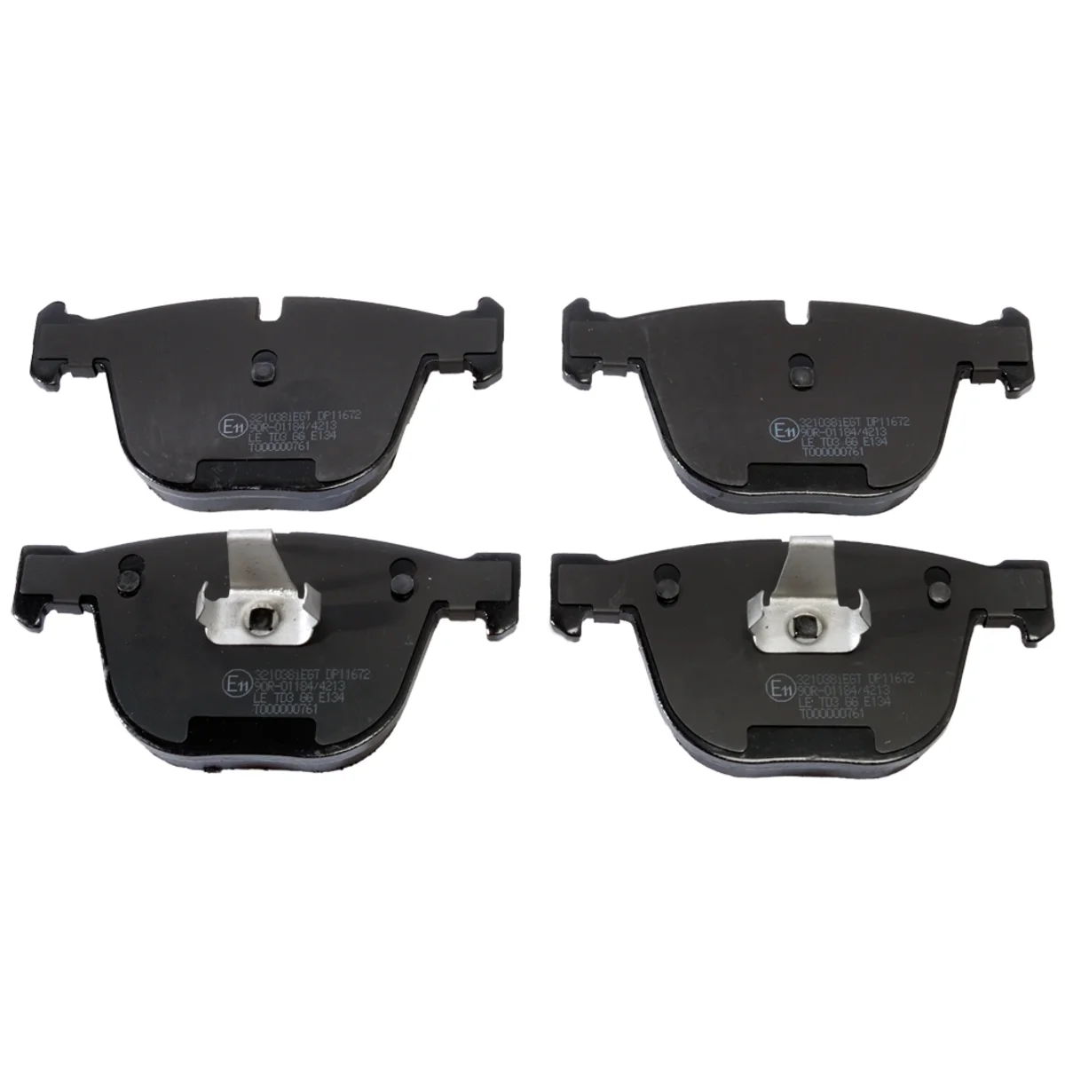 Bromsbeläggssats, Bakaxel