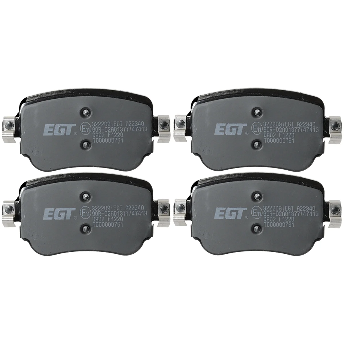 Bromsbeläggssats, Bakaxel